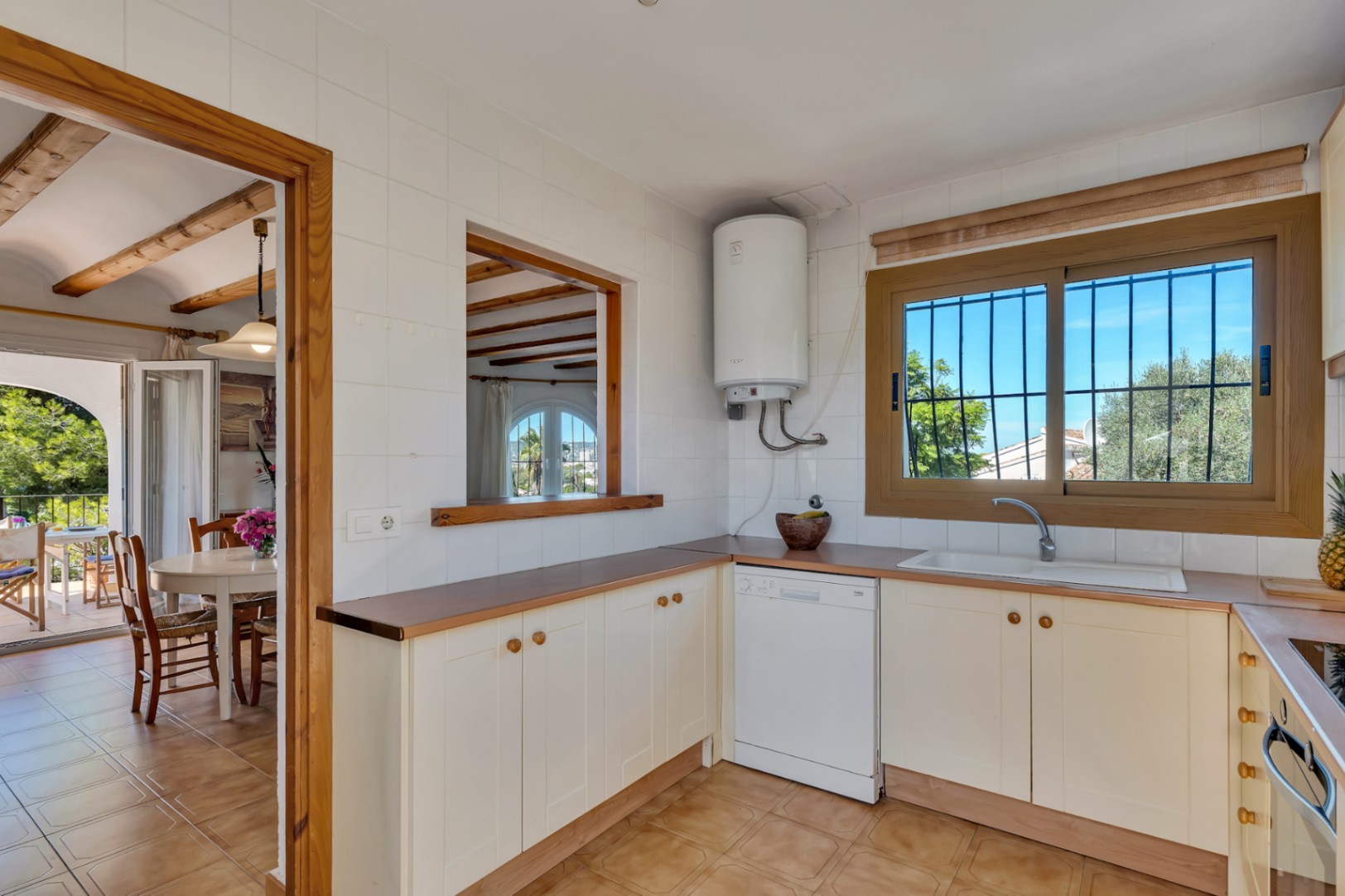 Kitchen and dining area