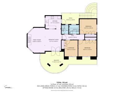 Upper floor plan