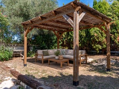 Pergola in the garden
