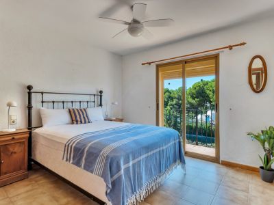 Bedroom with balcony