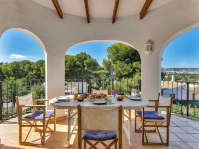 Covered terrace with open views