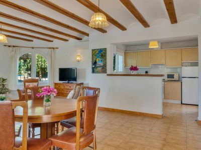 Living room and open kitchen