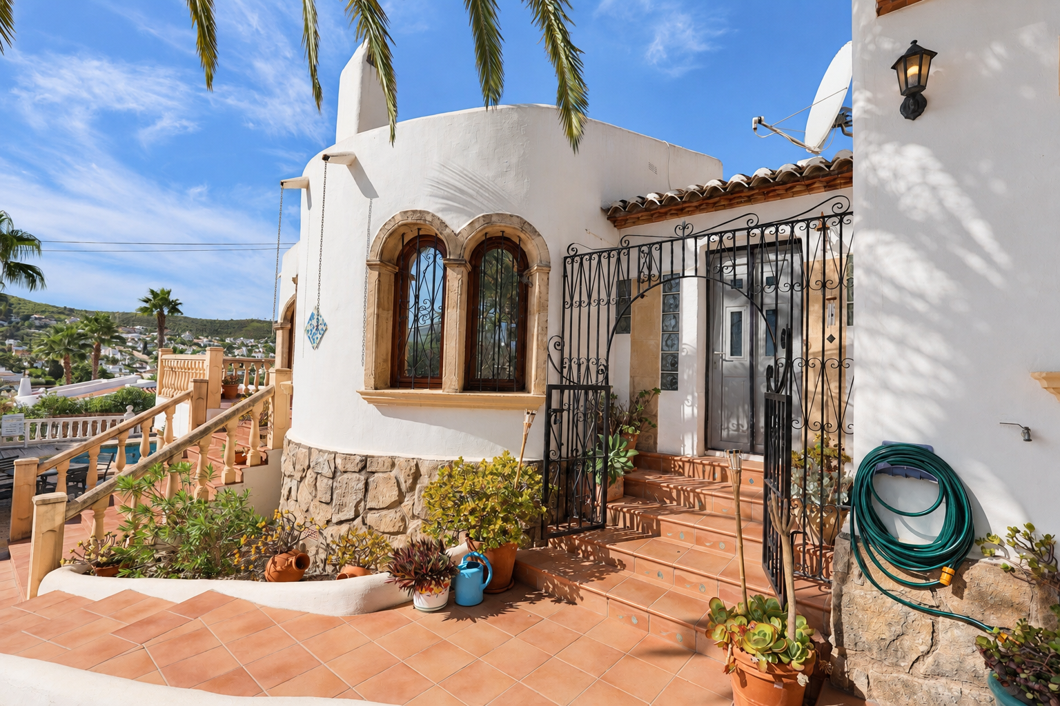 Main entrance of the villa
