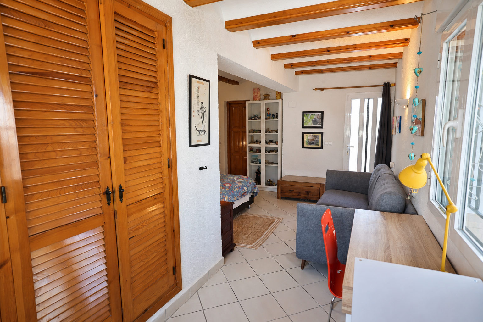 Bedroom with sitting area