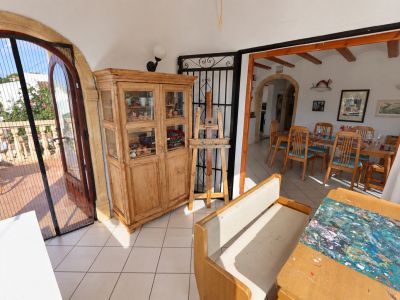 Enclosed porch and dining room