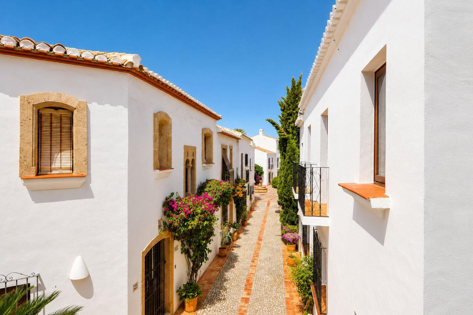 Residential complex pedestrian street