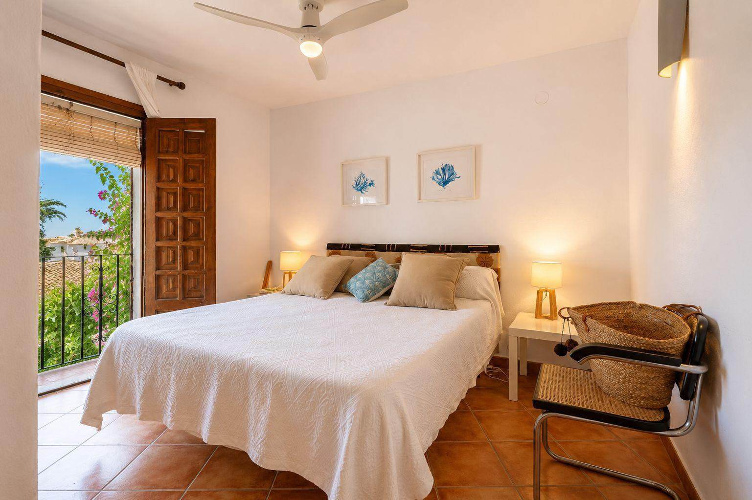 Bedroom with balcony