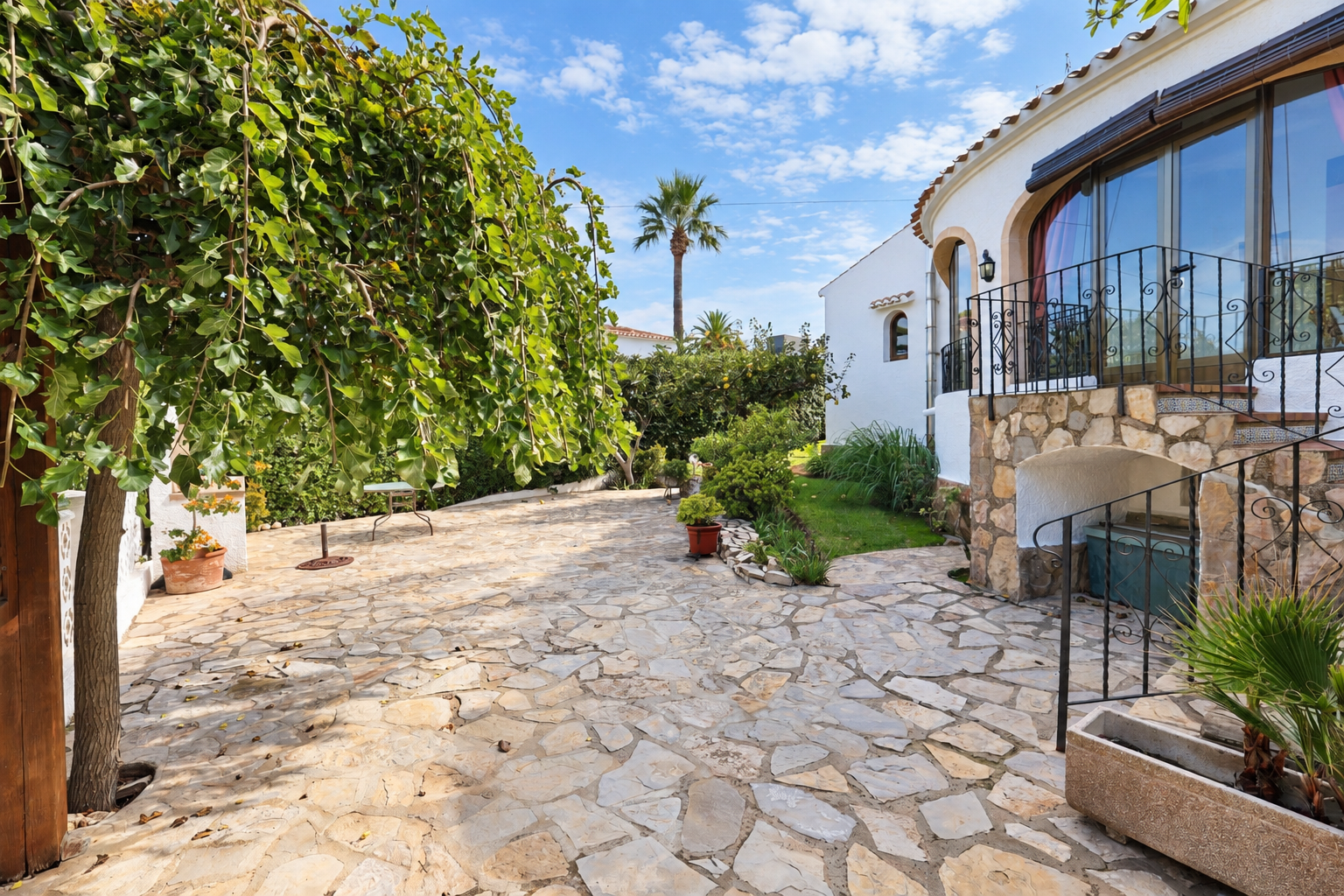 Outdoor terrace and garden