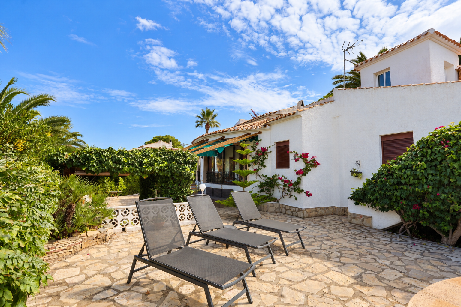 Exterior terrace and garden