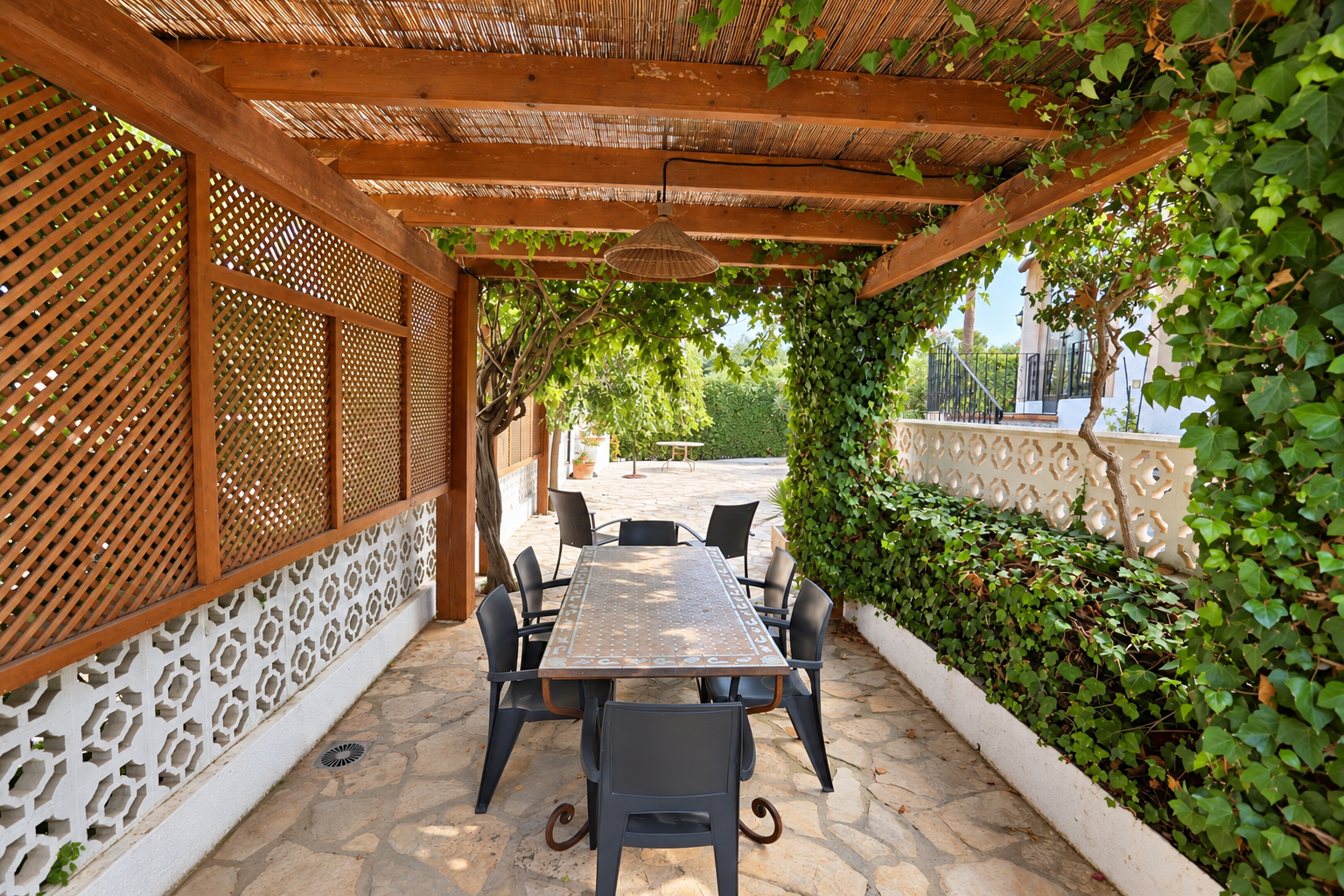 Covered terrace