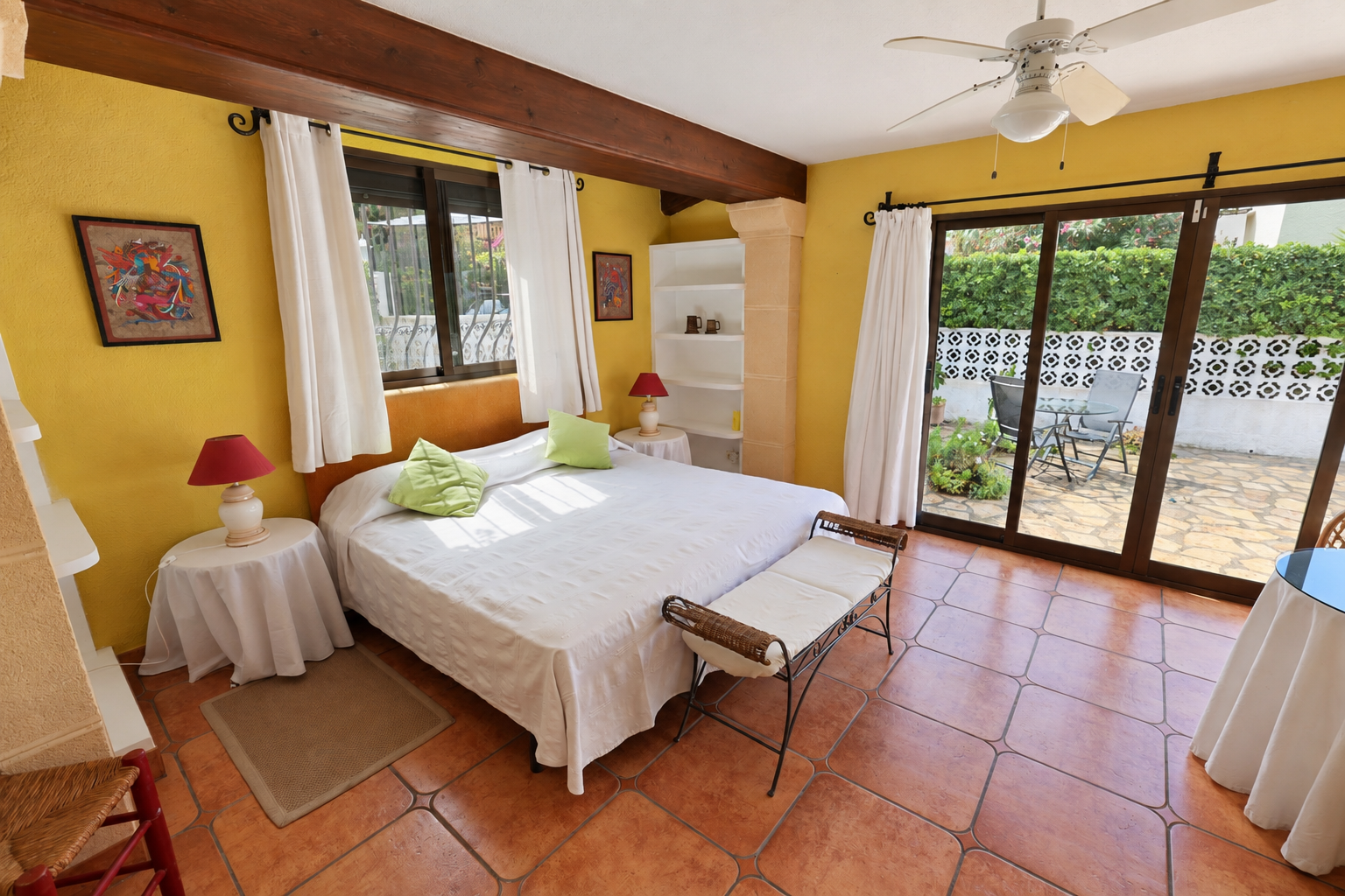 Bedroom with terrace access