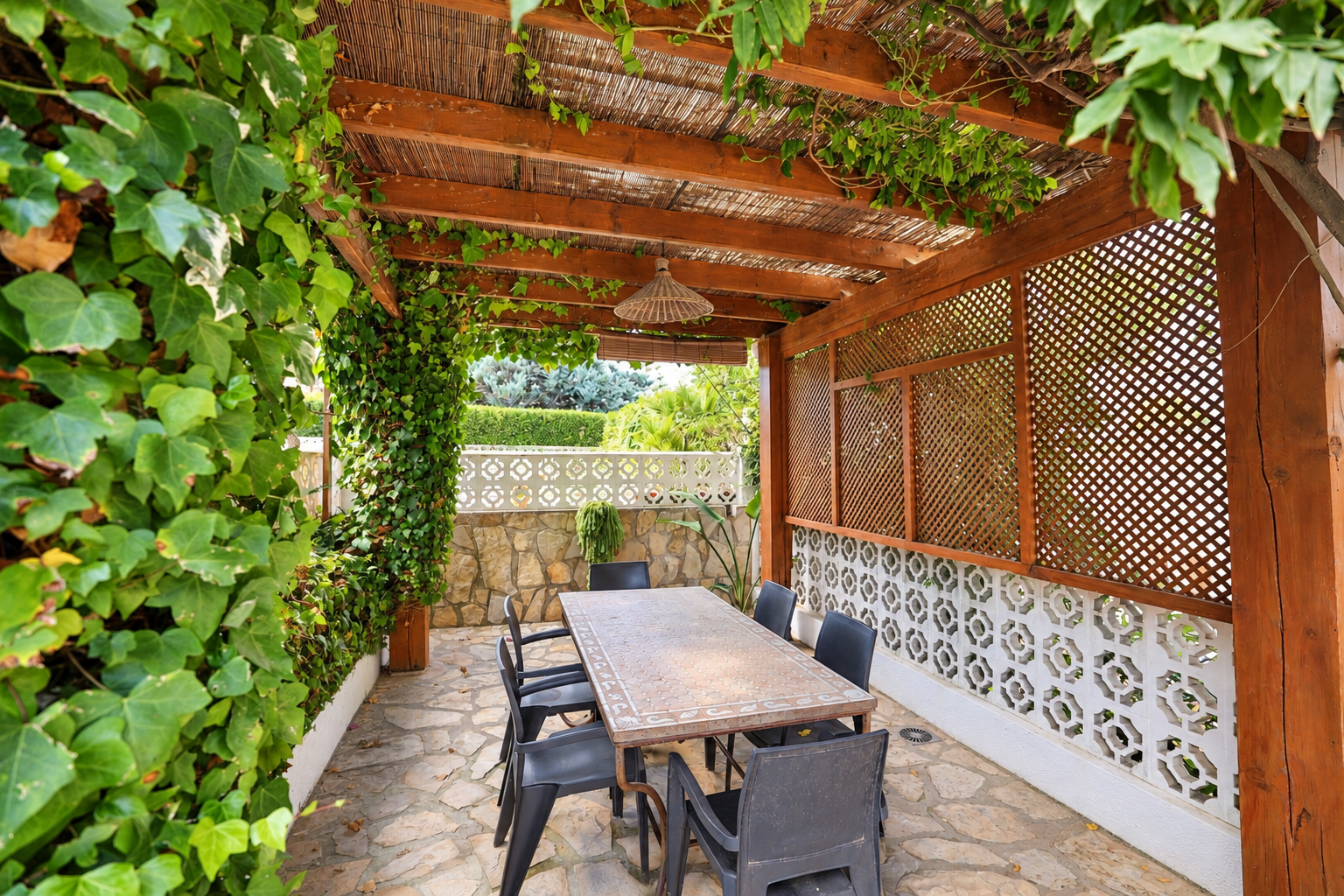Covered terrace