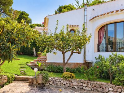 Garden and villa exterior