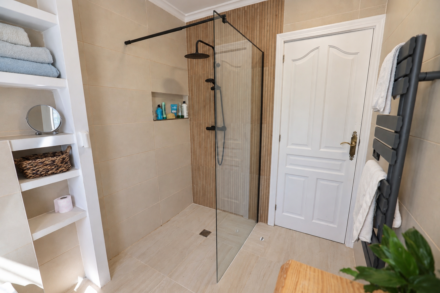 Bathroom with walk-in shower