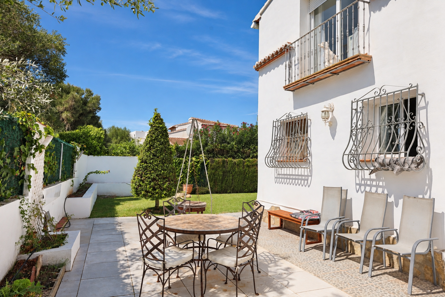 Outdoor terrace and garden