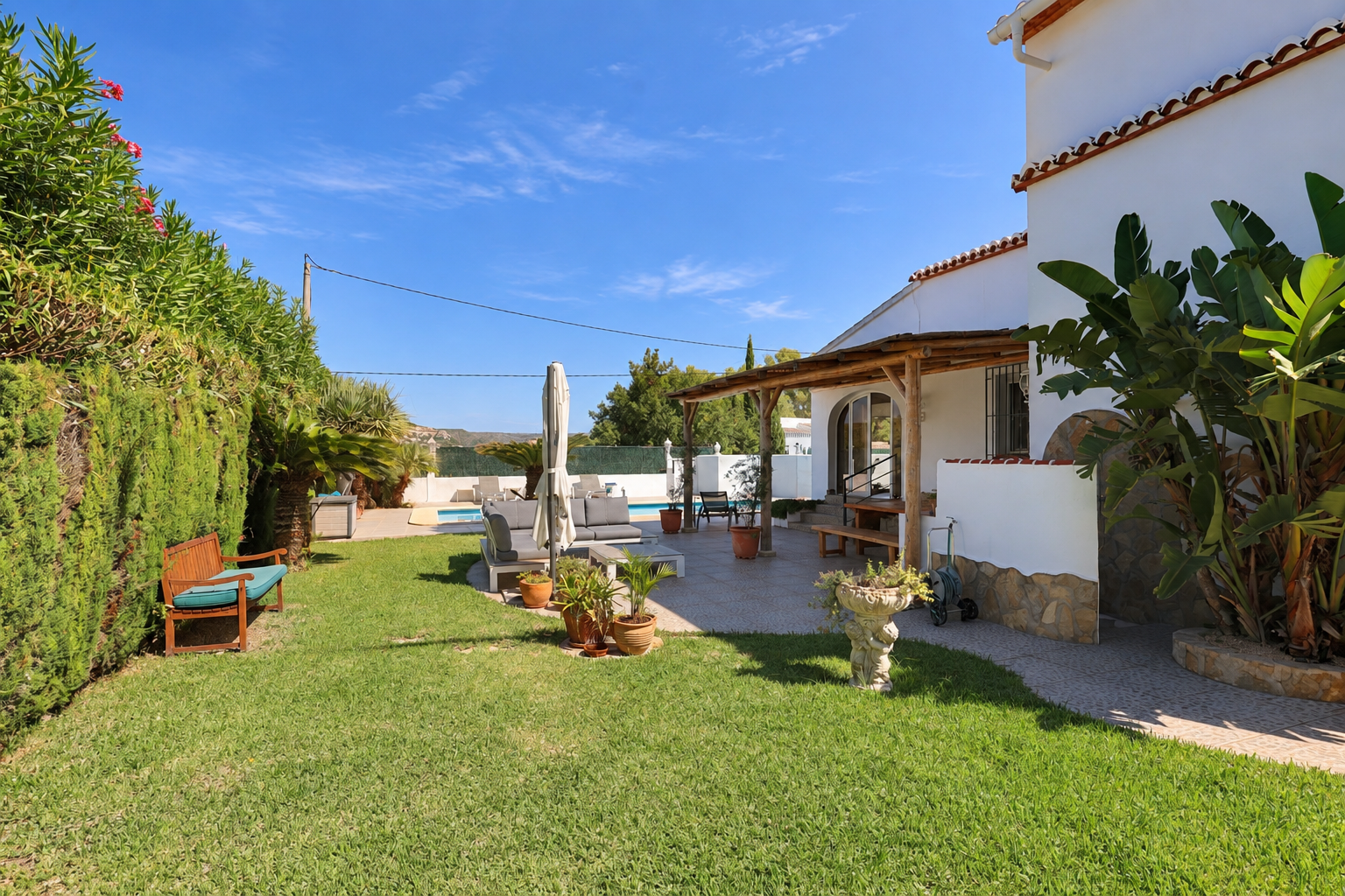 Garden and outdoor terrace