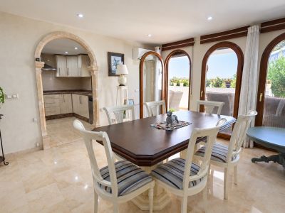 Dining room and kitchen