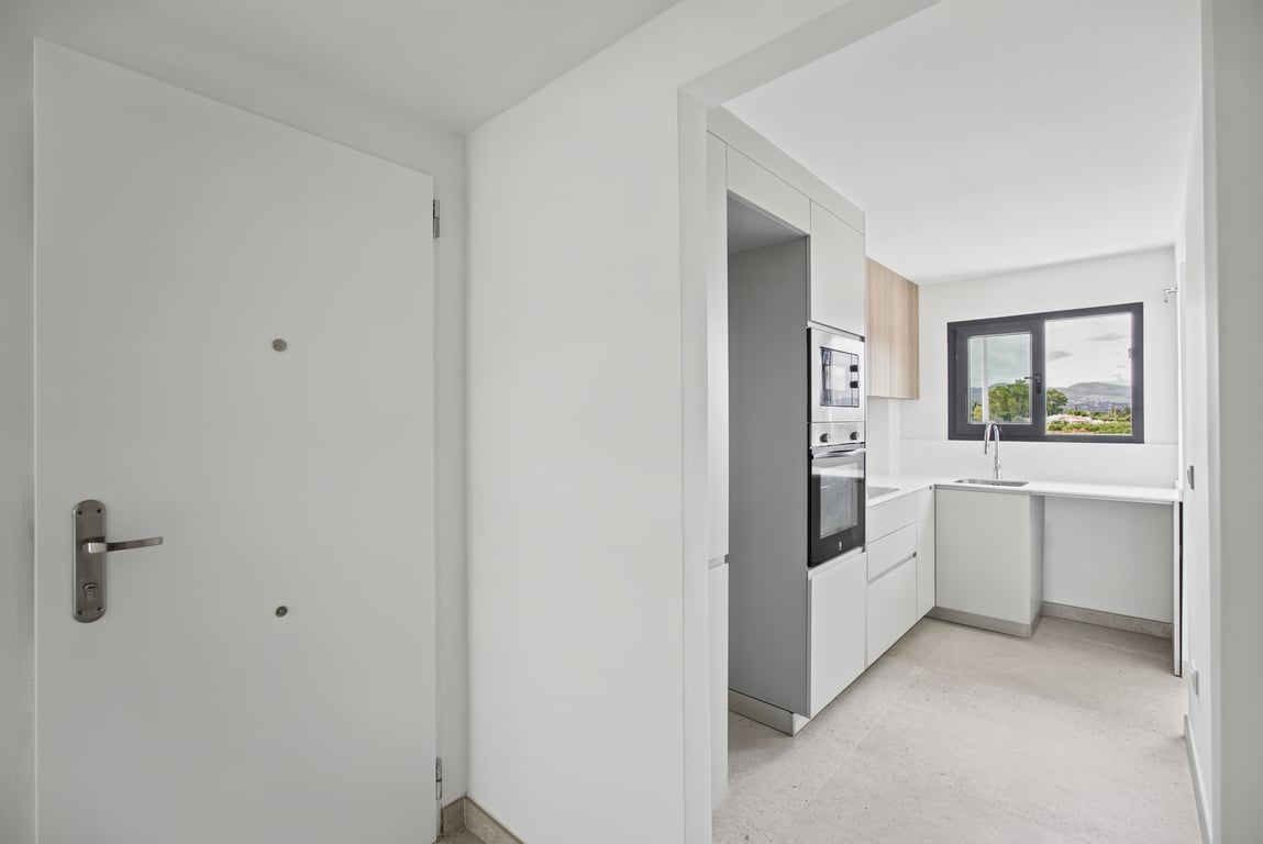 Entrance and kitchen