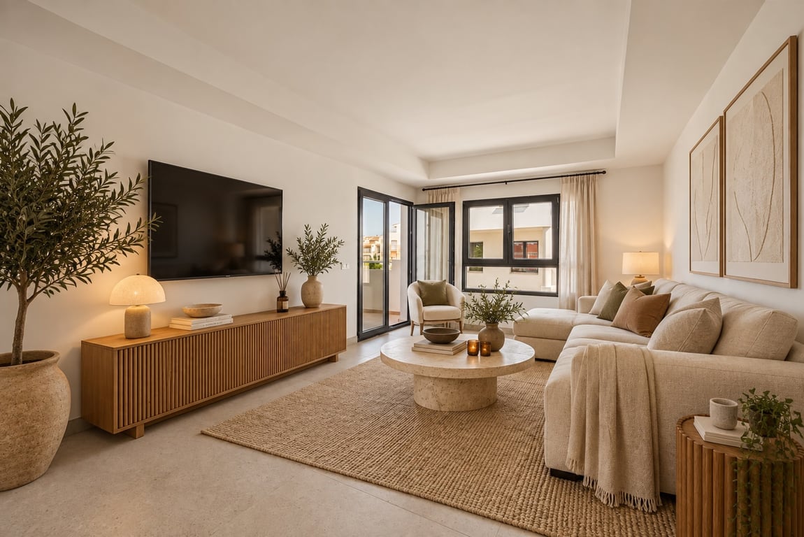 Living room with terrace access