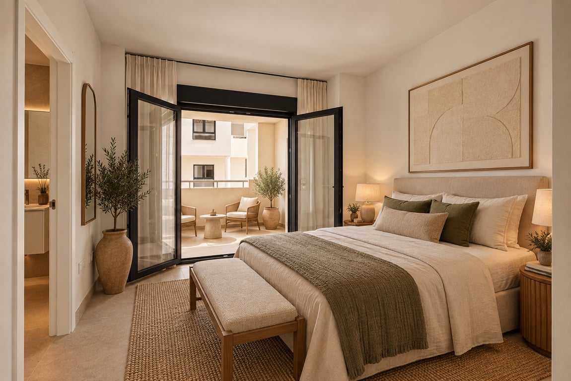 Bedroom with terrace access