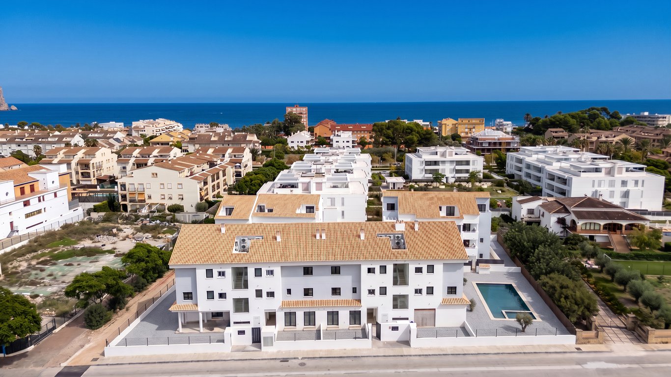 Aerial view of residential complex