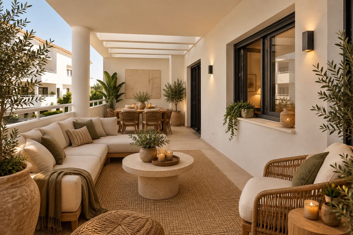 Covered terrace
