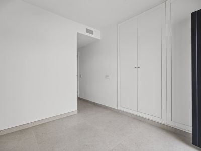 Bedroom with built-in wardrobes