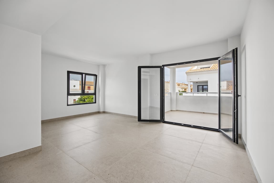 Living room with terrace access