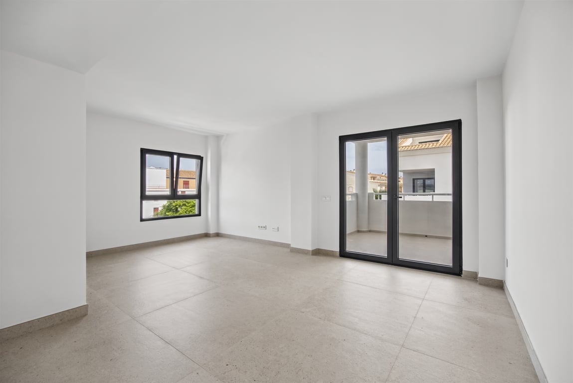 Living room with terrace access