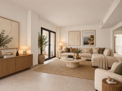 Living room with terrace access