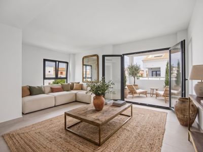 Living room with terrace access