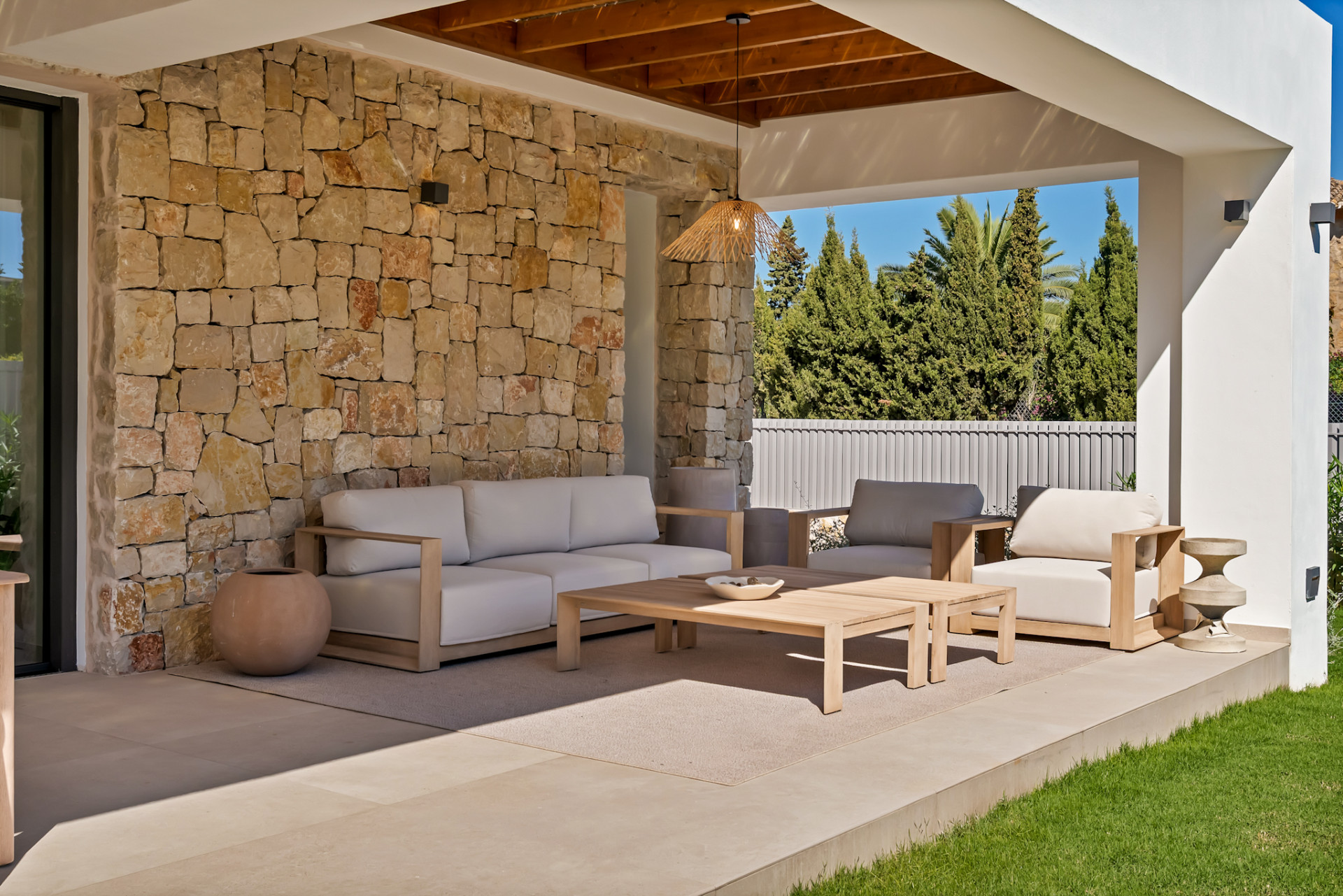 Covered terrace