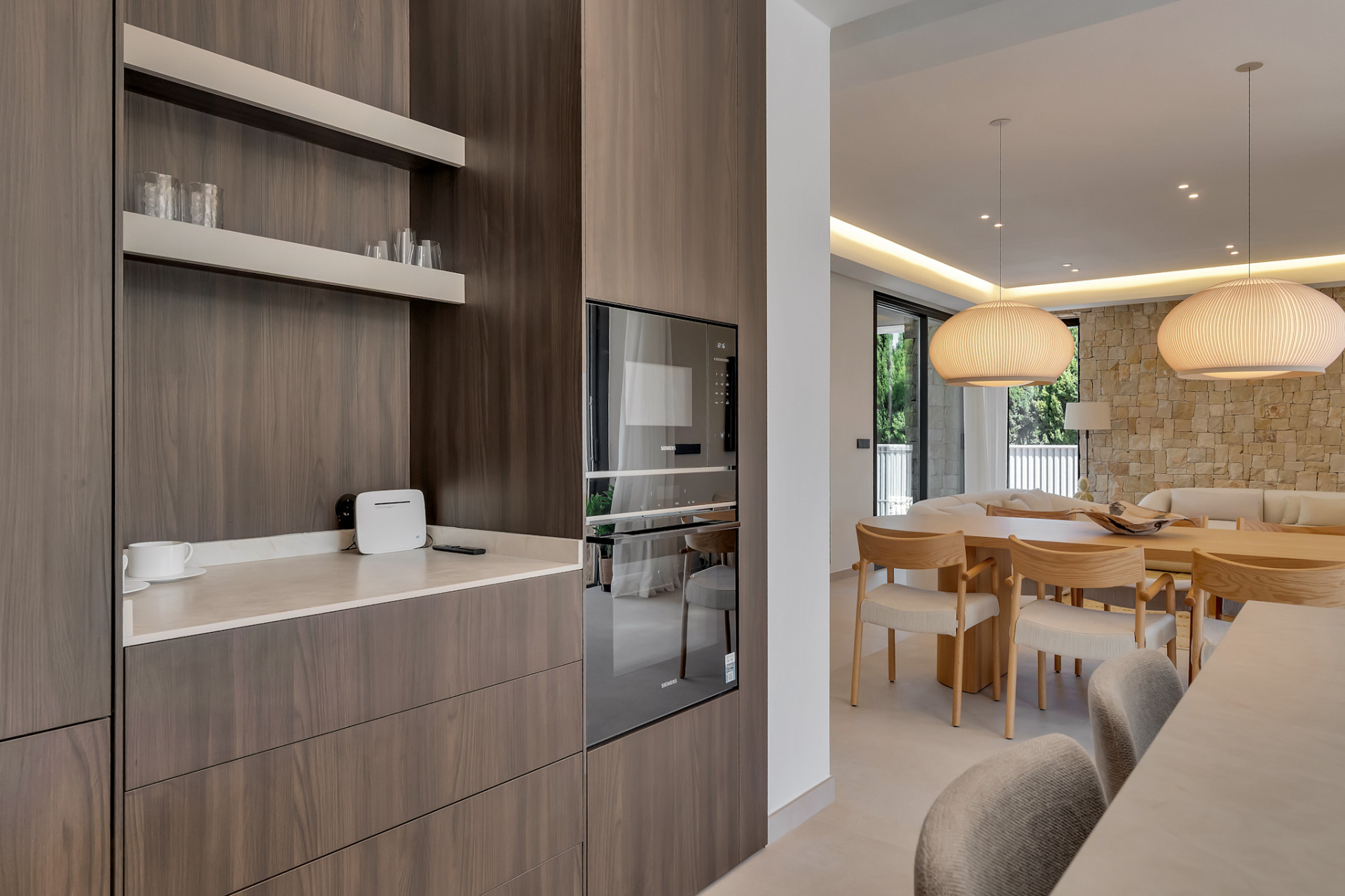 Kitchen and dining area