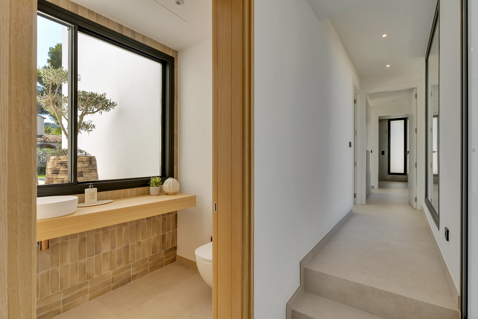 Guest toilet and hallway