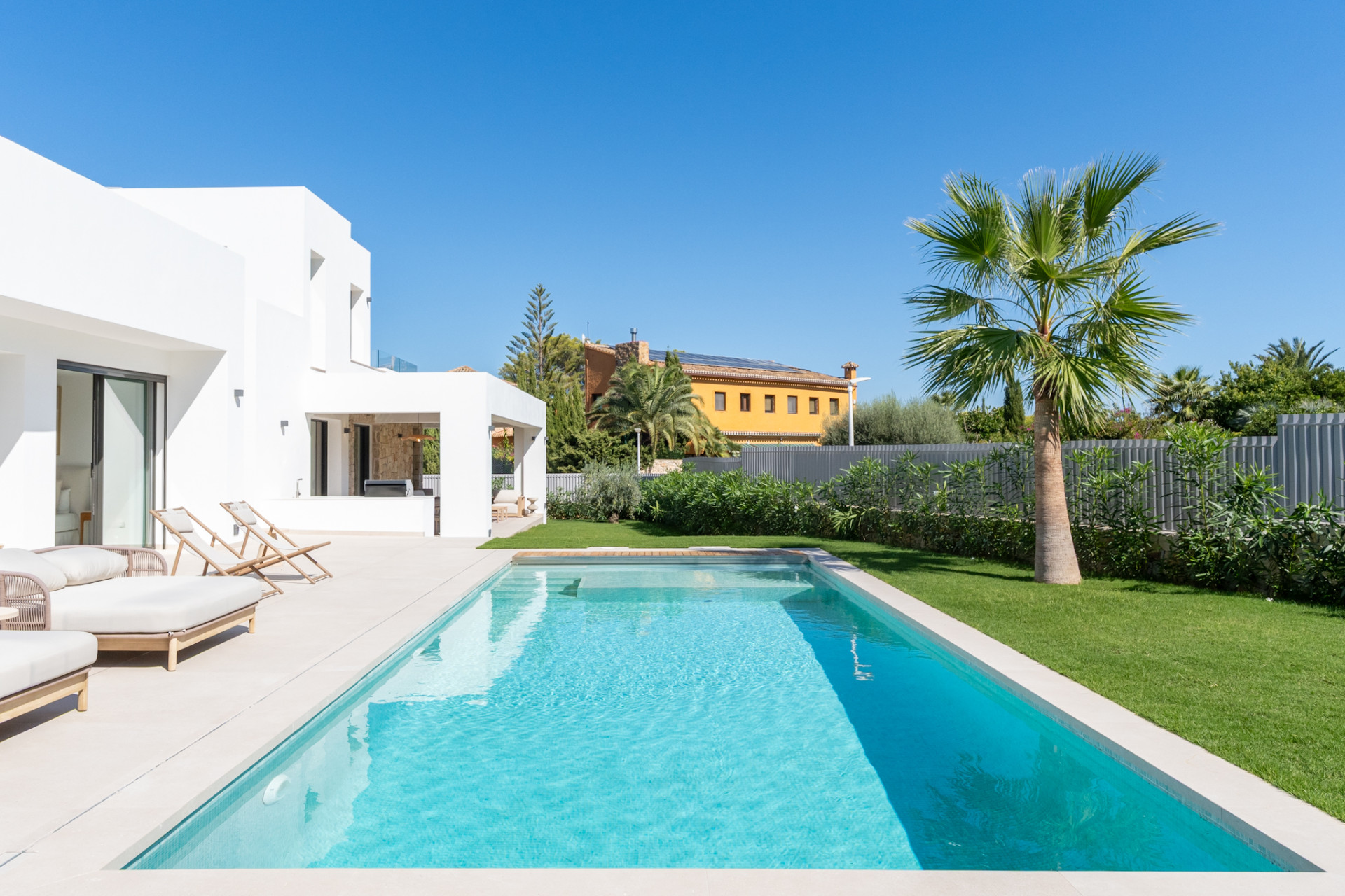 Swimming pool and garden