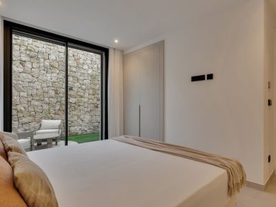 Bedroom with private patio