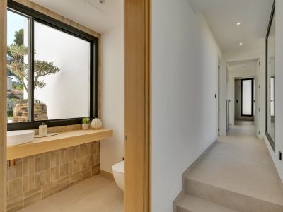 Guest toilet and hallway