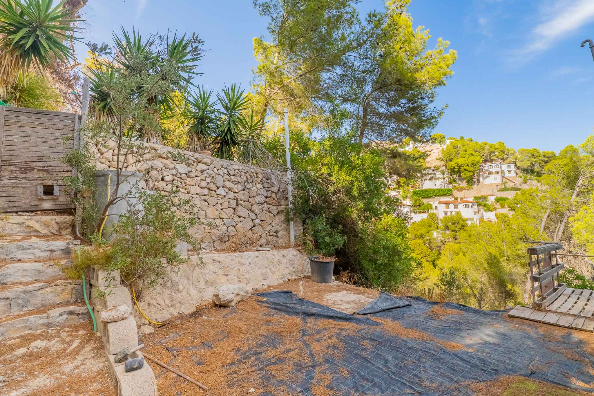 Outdoor area with views