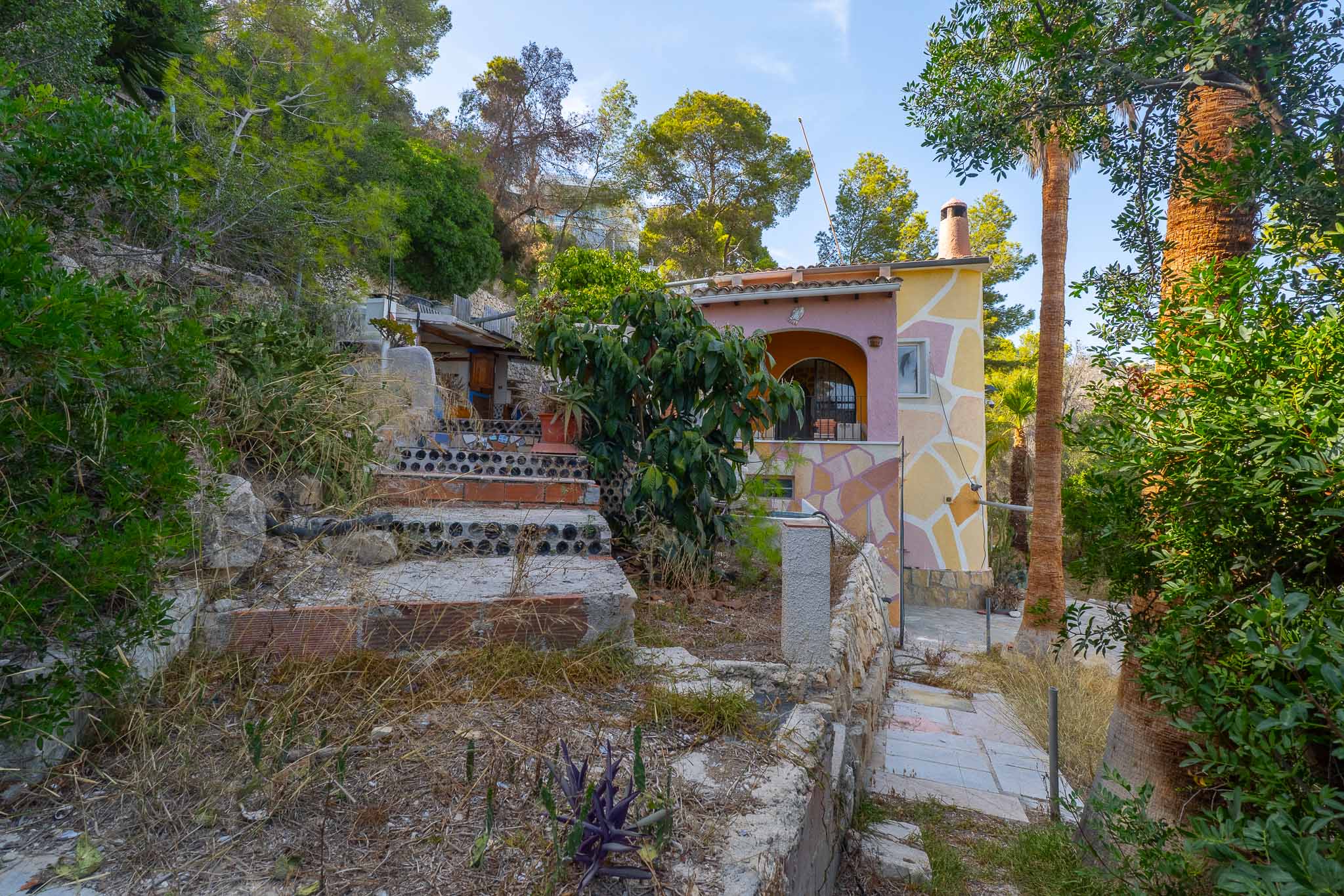 House exterior and garden