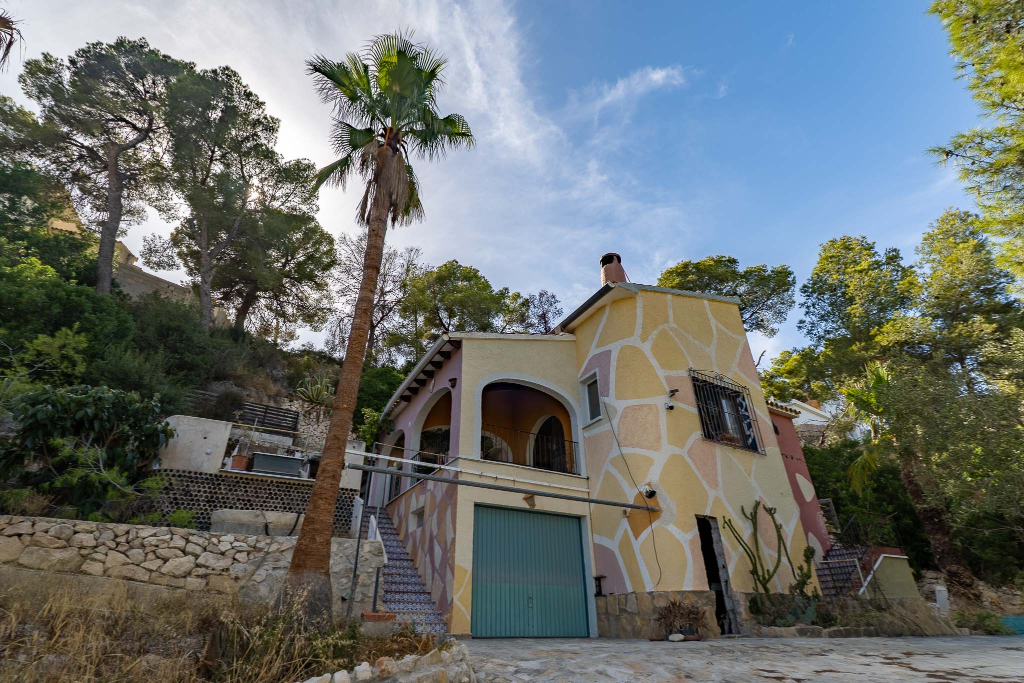 Exterior of the villa