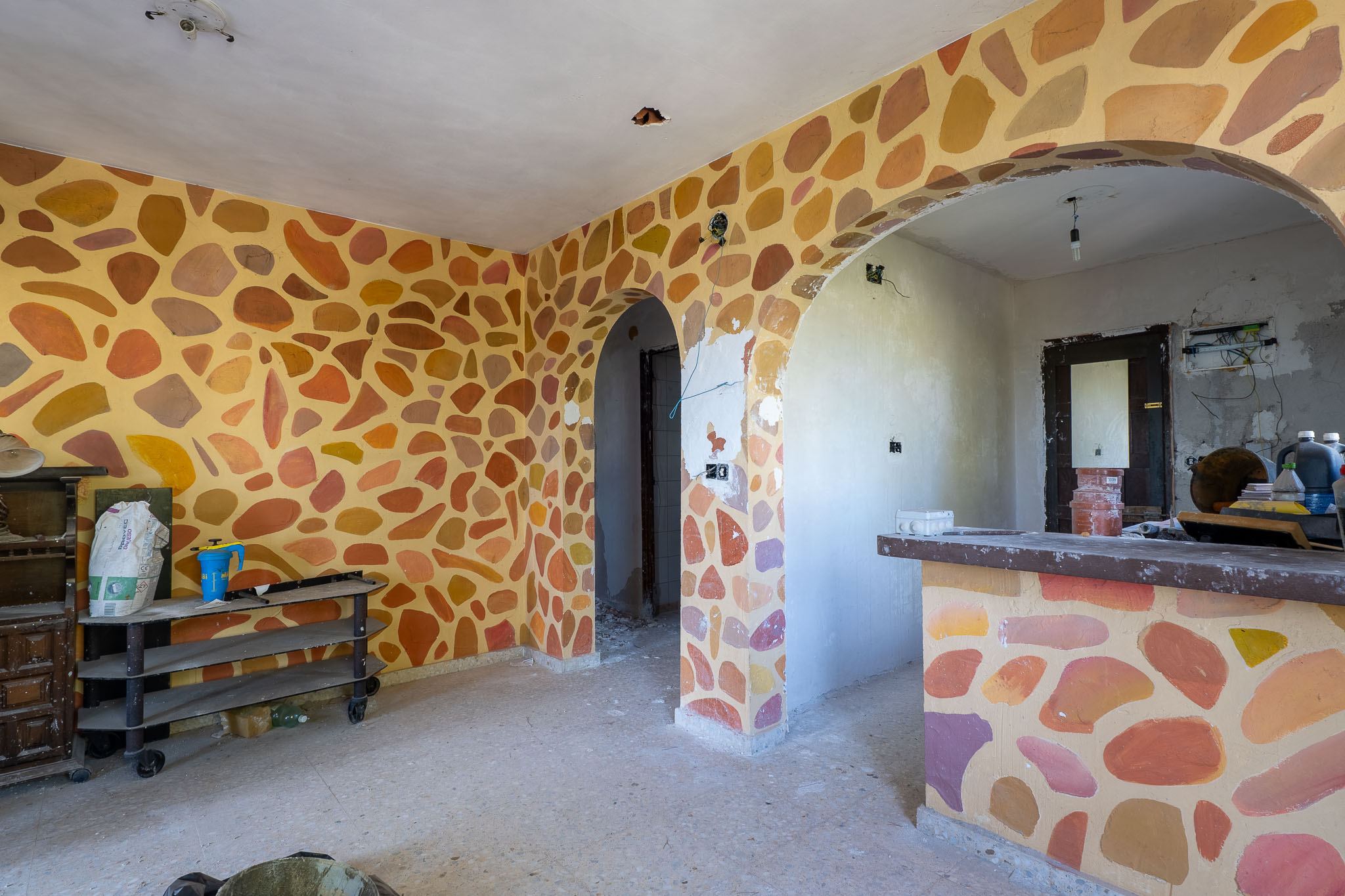 Living room and kitchen