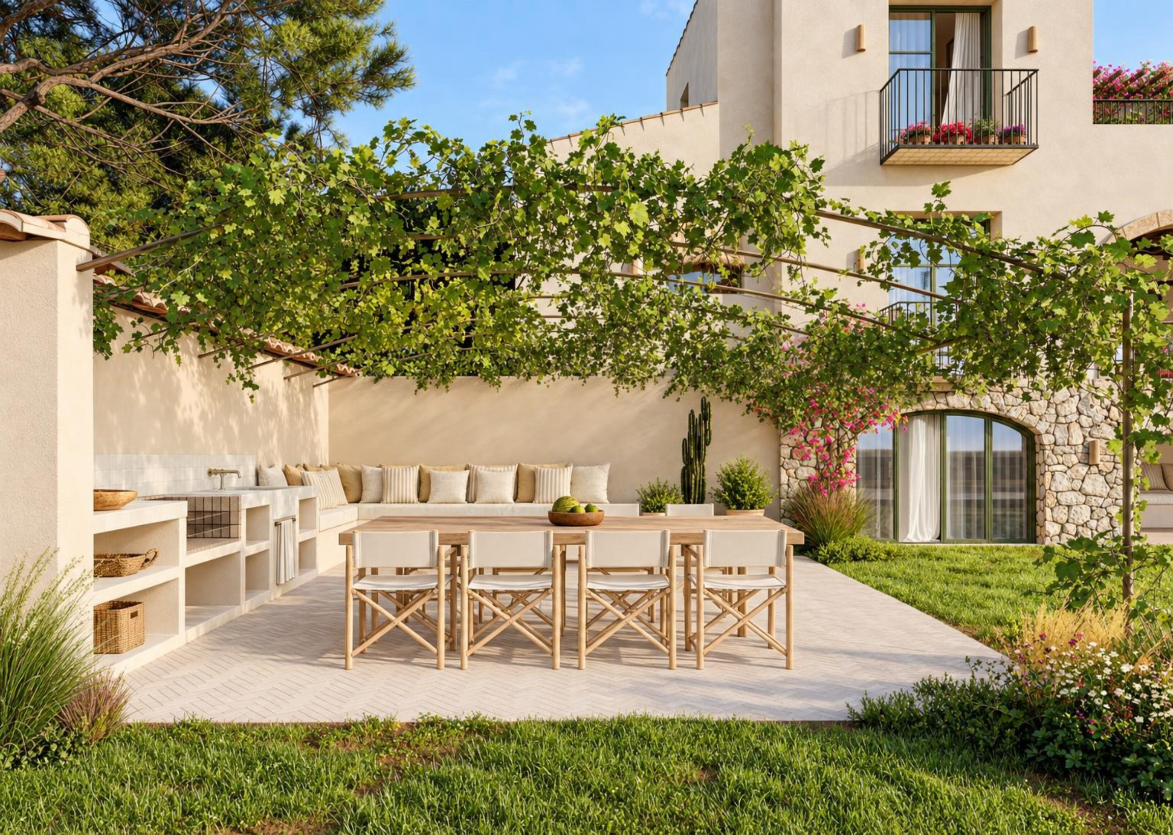 Terrace with outdoor dining area