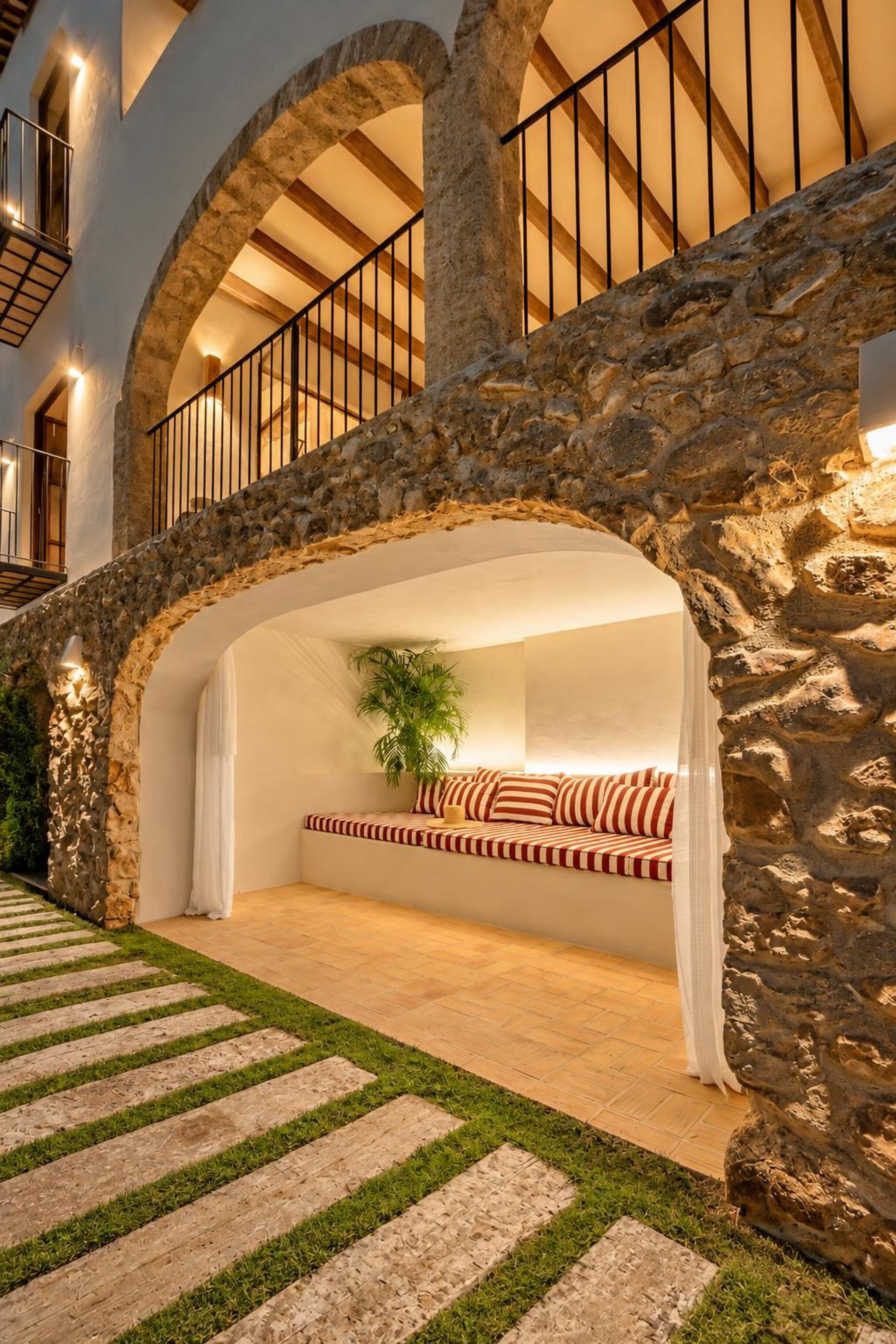 Covered outdoor porch