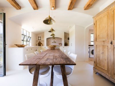 Kitchen and dining area