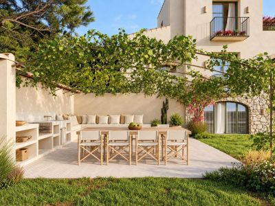 Terrace with outdoor dining area