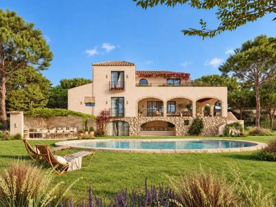 Exterior facade and swimming pool