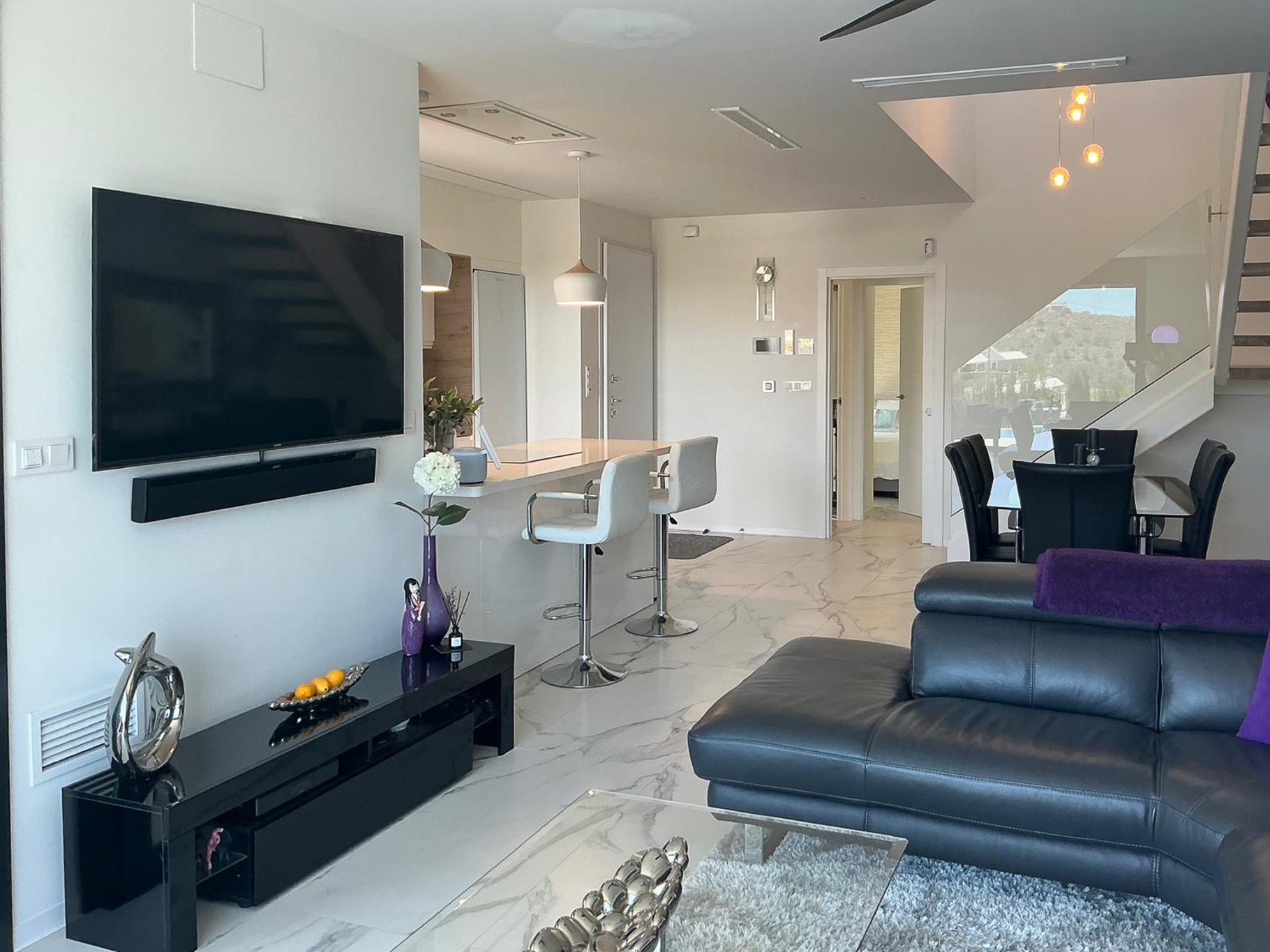 Open-plan living area