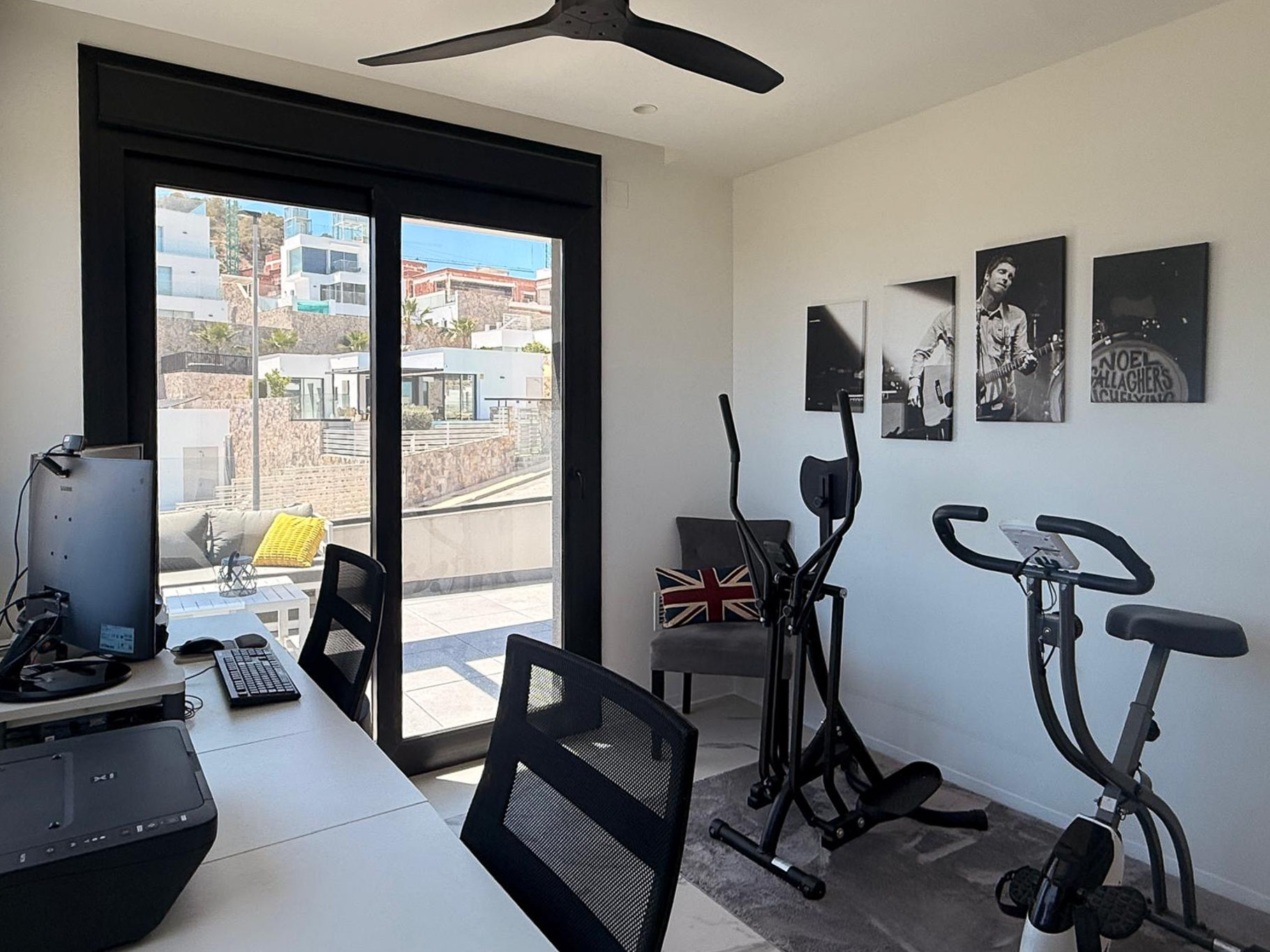 Home office and gym