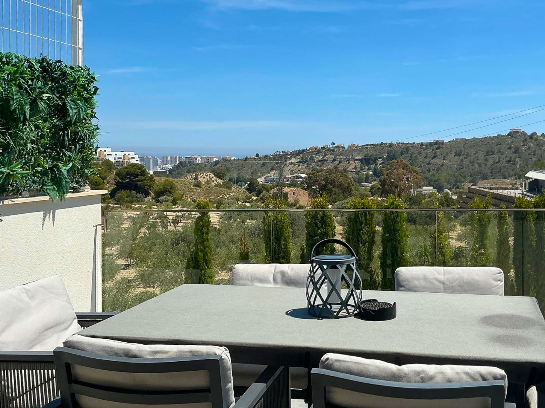 Terrace with panoramic views