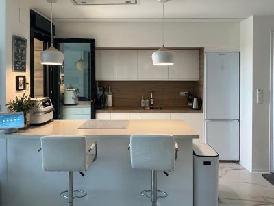 Open-plan kitchen